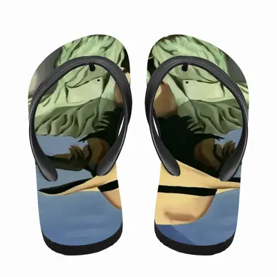 Men Waiting Flip Flop Slippers