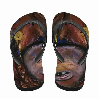 Men Fire Flame Flip Flop Slippers