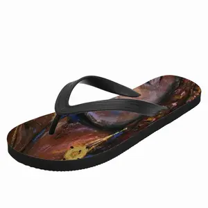 Men Fire Flame Flip Flop Slippers