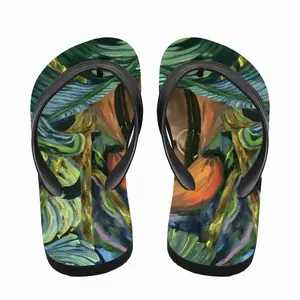 Men Tropical Lips Flip Flop Slippers