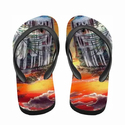 Men Beautiful Sunsets Flip Flop Slippers