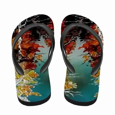 Men Autumn Leaves Flip Flop Slippers