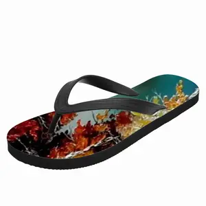 Men Autumn Leaves Flip Flop Slippers