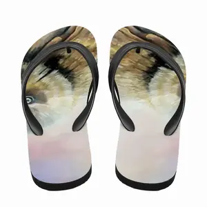 Men At Cliff Edge Flip Flop Slippers