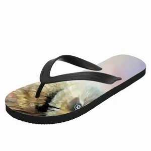 Men At Cliff Edge Flip Flop Slippers