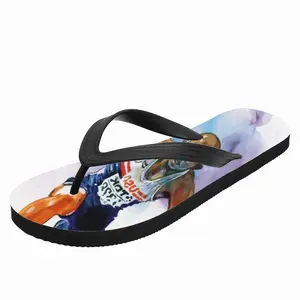 Men Leaping Over Boundaries Flip Flop Slippers