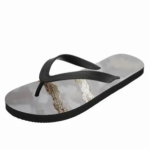 Men Gold Waves Flip Flop Slippers