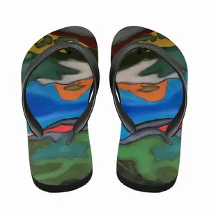 Men Window View 2 Flip Flop Slippers