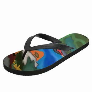 Men Window View 2 Flip Flop Slippers