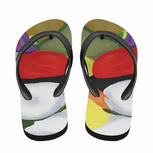 Men Floral Melt Flip Flop Slippers