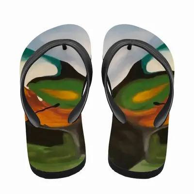 Men Floral Motion Flip Flop Slippers