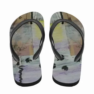 Men Memories In White 3 Flip Flop Slippers