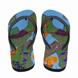 Men Treed Woman Flip Flop Slippers