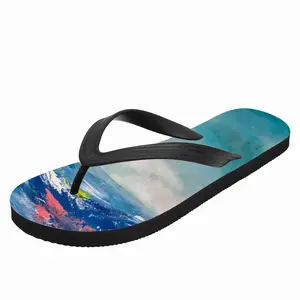 Men Dancing Waves Flip Flop Slippers