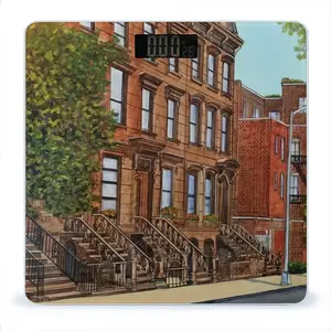 Brownstone Buildings New York City Weight Scale