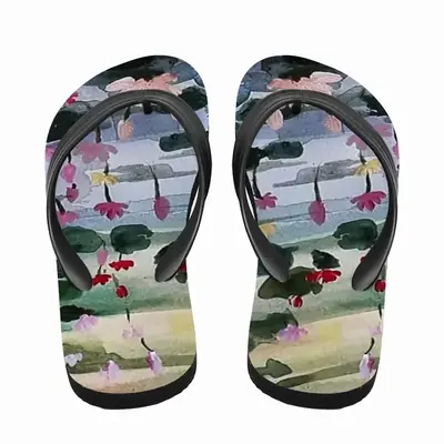 Men The Lotus Field Flip Flop Slippers