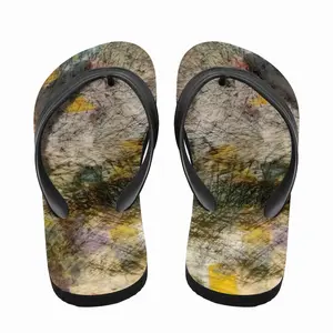 Men Striped Face Flip Flop Slippers