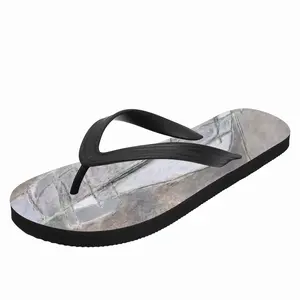 Men White Shape Flip Flop Slippers