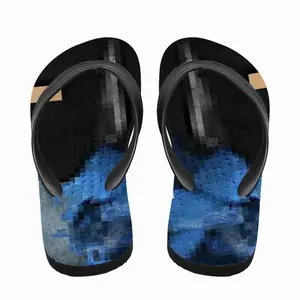 Men Searching For The Answers Flip Flop Slippers