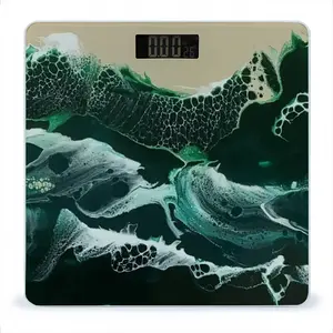 Green Waves Weight Scale