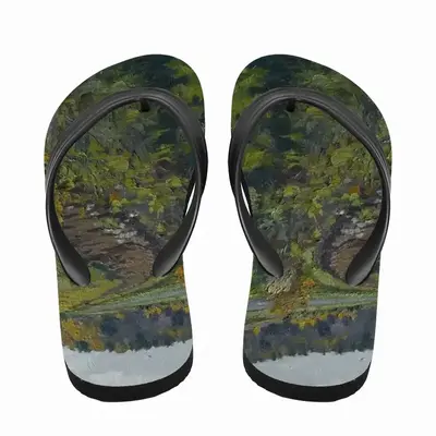 Men The Autumn Road Flip Flop Slippers