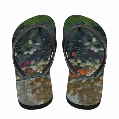 Men The Autumn Flowers Flip Flop Slippers