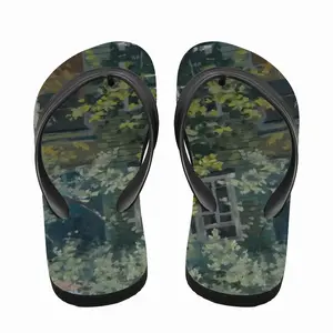 Men The Overgrown Old House Flip Flop Slippers