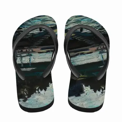 Men At The Pier Flip Flop Slippers