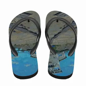 Men Old River Station In Syktyvkar Flip Flop Slippers