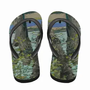 Men Noon On The Sysola River Flip Flop Slippers