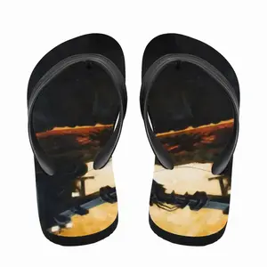 Men River Of Metal Flip Flop Slippers