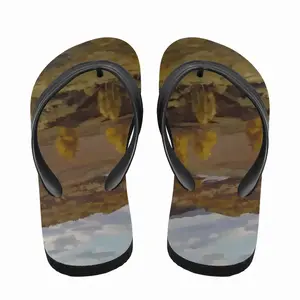 Men Golden Autumn Flip Flop Slippers