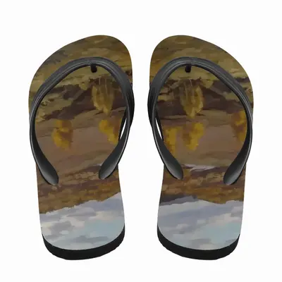 Men Golden Autumn Flip Flop Slippers