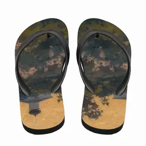 Men Golden Sunset Flip Flop Slippers