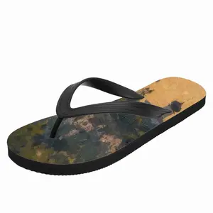 Men Golden Sunset Flip Flop Slippers