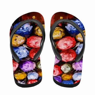 Men Beautiful Like Roses Flip Flop Slippers