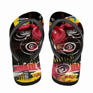 Men Abstract#095 Flip Flop Slippers