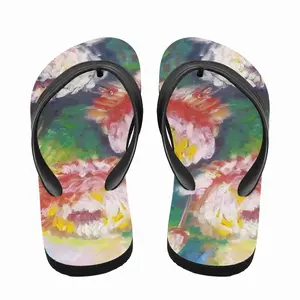 Men Beautiful Flowers Flip Flop Slippers