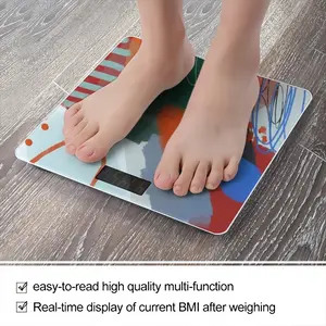 Modern Extra Large Orange Weight Scale