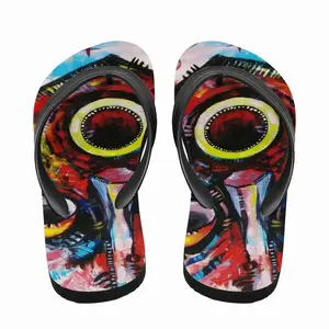 Men African Healing Mask Flip Flop Slippers