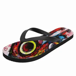 Men African Healing Mask Flip Flop Slippers