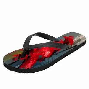 Men Royal Ladies In Red Flip Flop Slippers