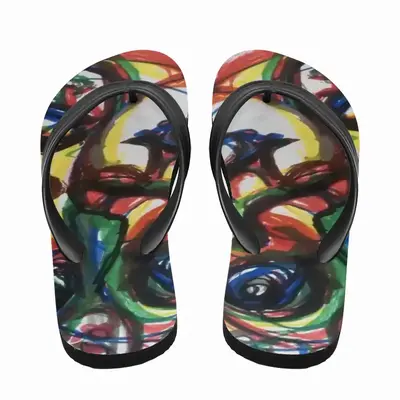 Men We Are All Connected Flip Flop Slippers