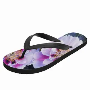 Men Peonies In The Garden Flip Flop Slippers