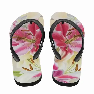 Men Poetry Of Flowers Flip Flop Slippers