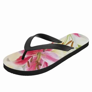 Men Poetry Of Flowers Flip Flop Slippers