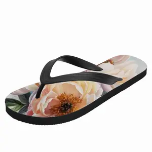 Men Beauty Of Peonies Flip Flop Slippers