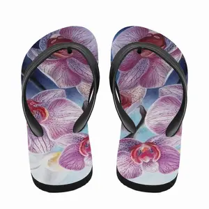 Men Orchid Charm Flip Flop Slippers