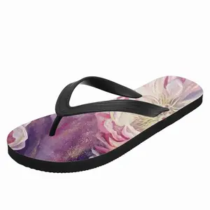 Men Flowers Glowing Flip Flop Slippers