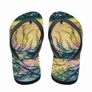 Men Golden Autumn Flip Flop Slippers